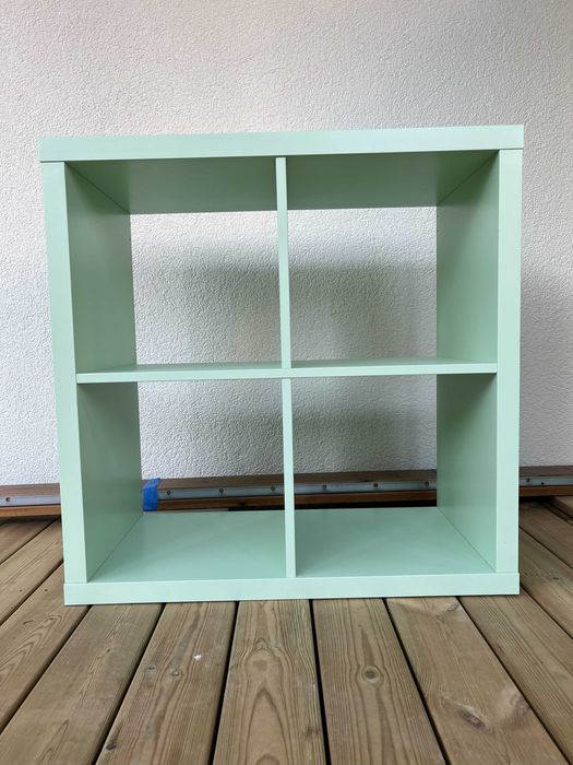 Regał miętowy 4-komorowy – nowoczesny, stan dobry IKEA
