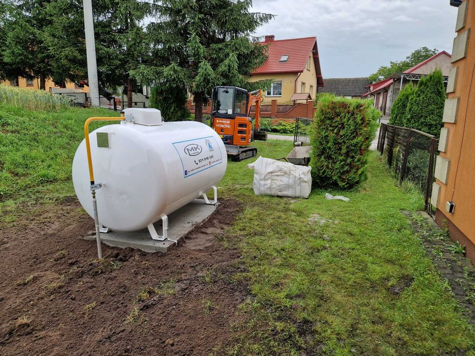 Zbiorniki na gaz płynny propan do ogrzewania, LPG, instalacje gazowe