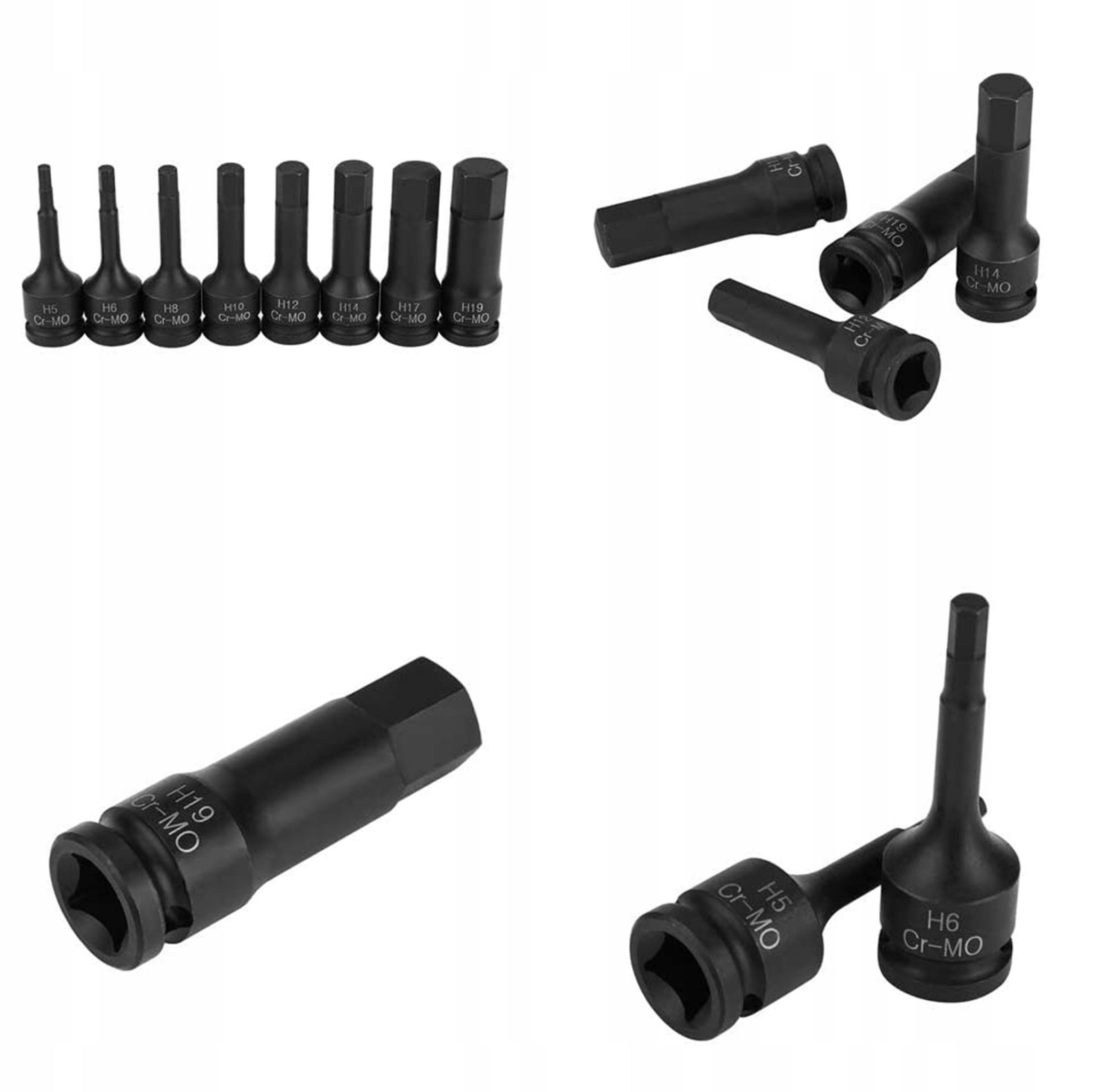 Klucze Udarowe Trzpieniowe Imbus Hex H5-H19 1/2''
