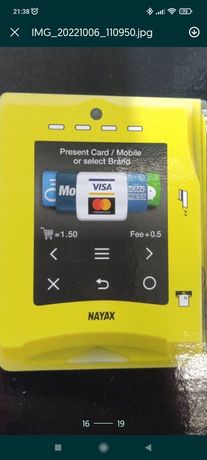 Terminal płatniczy do automatów Nayax