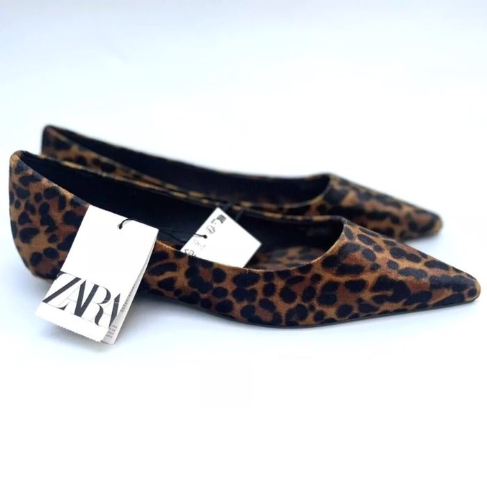 Балетки леопардові туфлі Zara 39-40