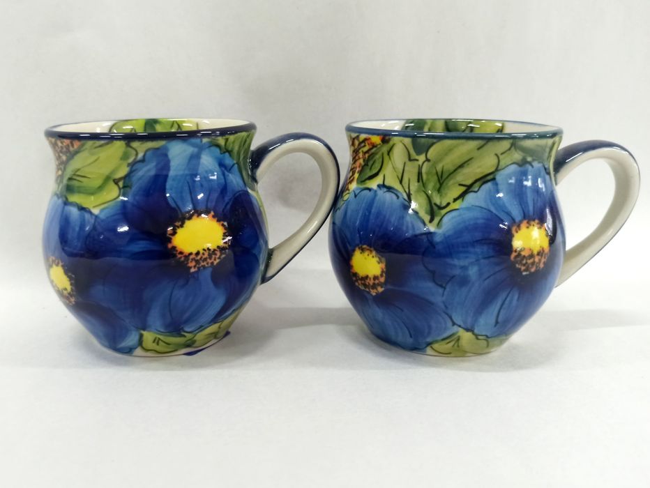 Zestaw dwóch kubków ceramicznych 250 ml Ceramika Bolesławiec