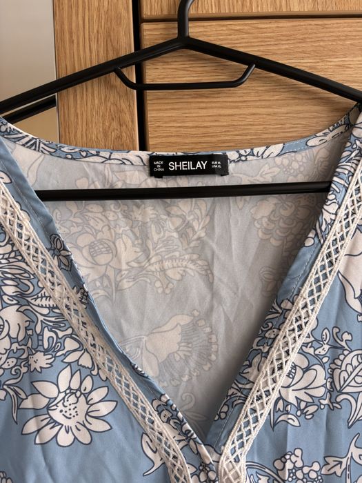 Літній сарафан з принтом великого розміру