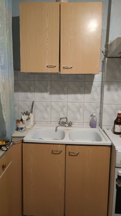 meble kuchenne 3 szafki górne/3 dolne/stół Krystyna PRL