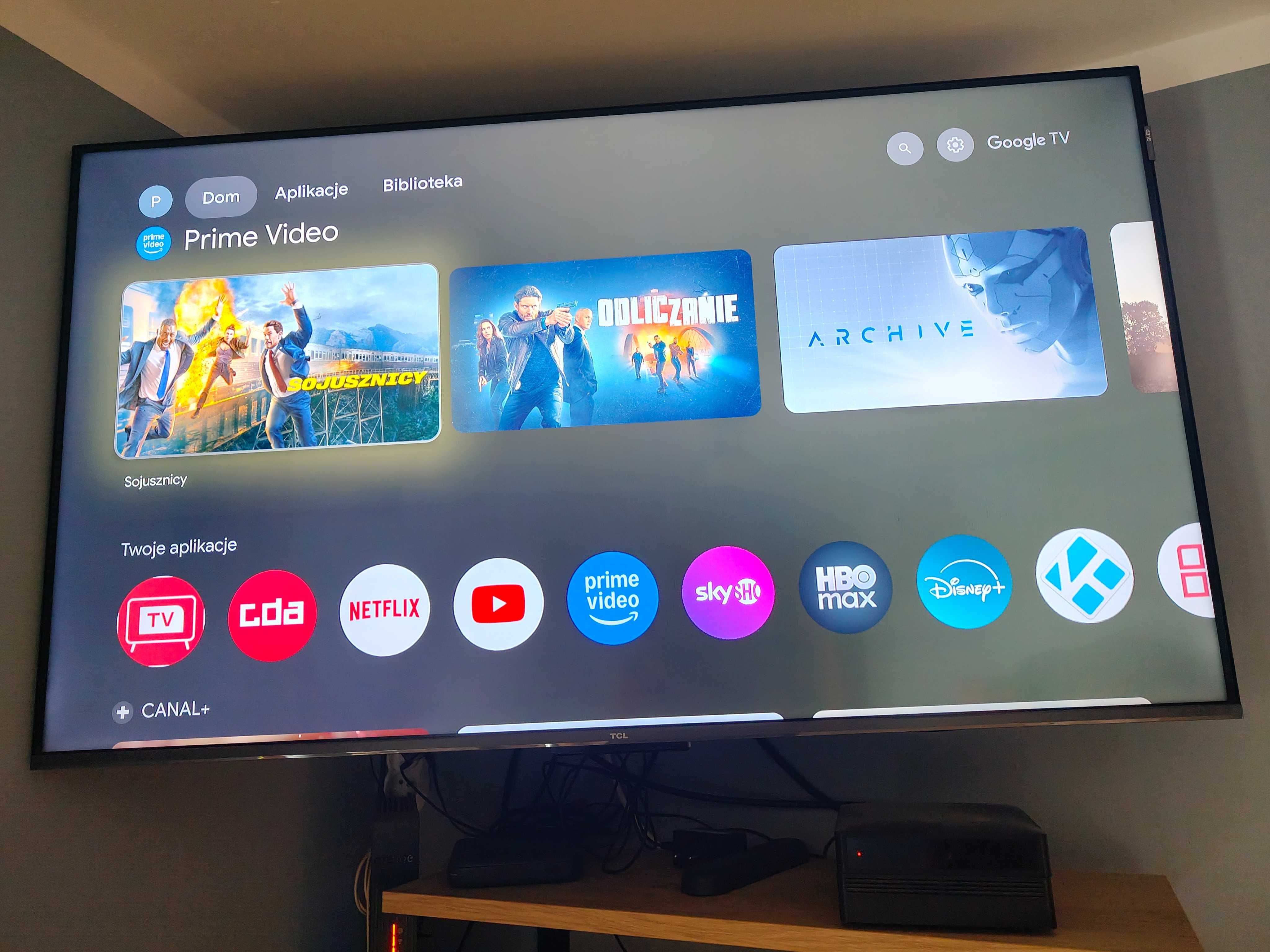 Telewizor TCL 43C65543" QLED 4K GOOGLE TV smart TV WIFI
