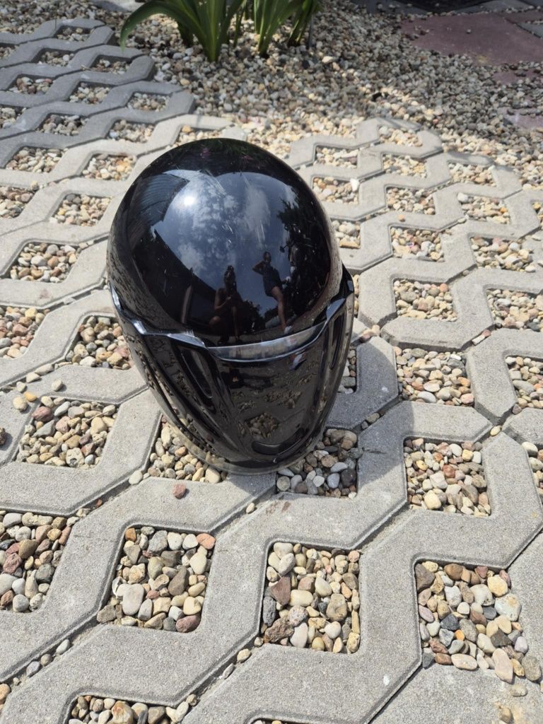 Kask motocyklowy na motorower czarny okazja