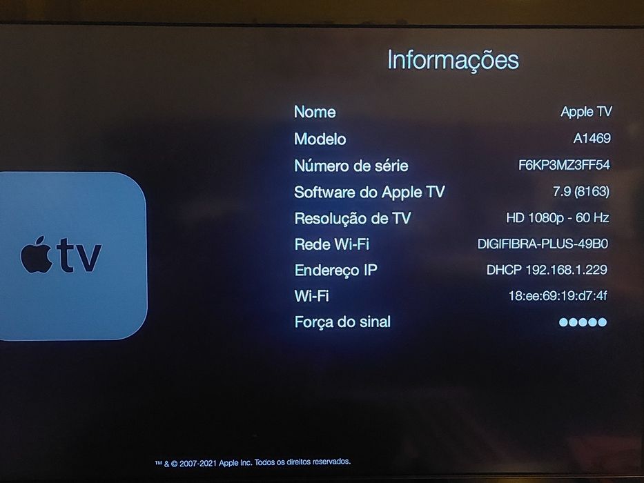 Apple TV A1469 usada