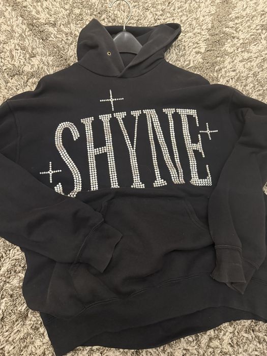 чорный худи  shyne шайн  sk8 opium