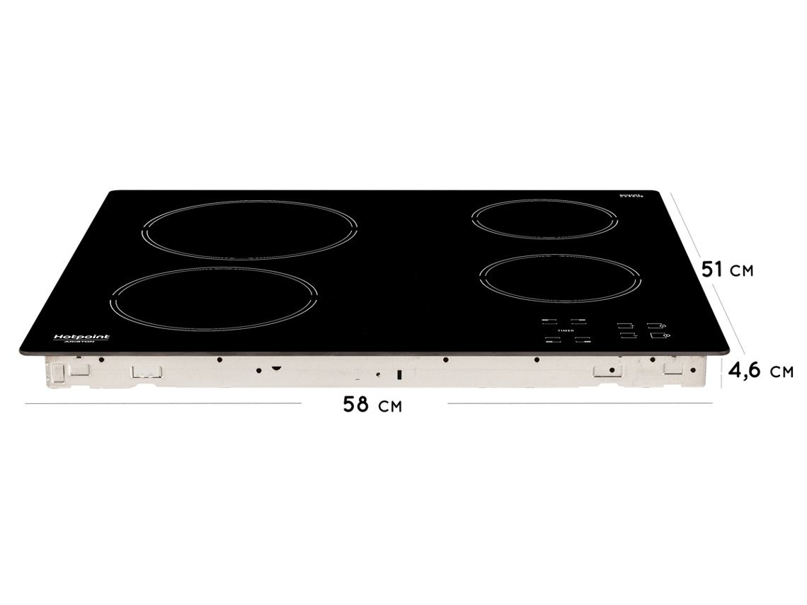 Placa Ariston nova l58 cm - Preto)
3.