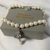Ожерелье колье жемчуг бусы Pearl Vivienne Westwood Empress  Вивьен Вес