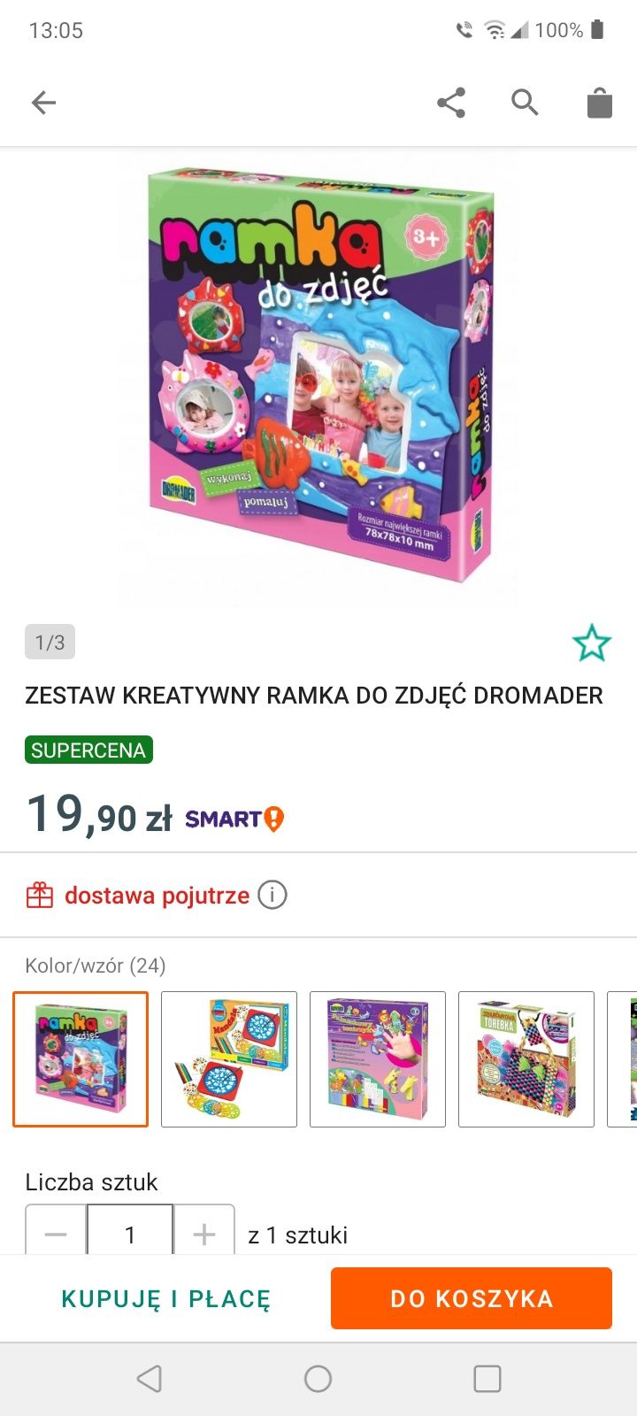 Zestaw dla dzieci do robienia ramek na zdjęcia