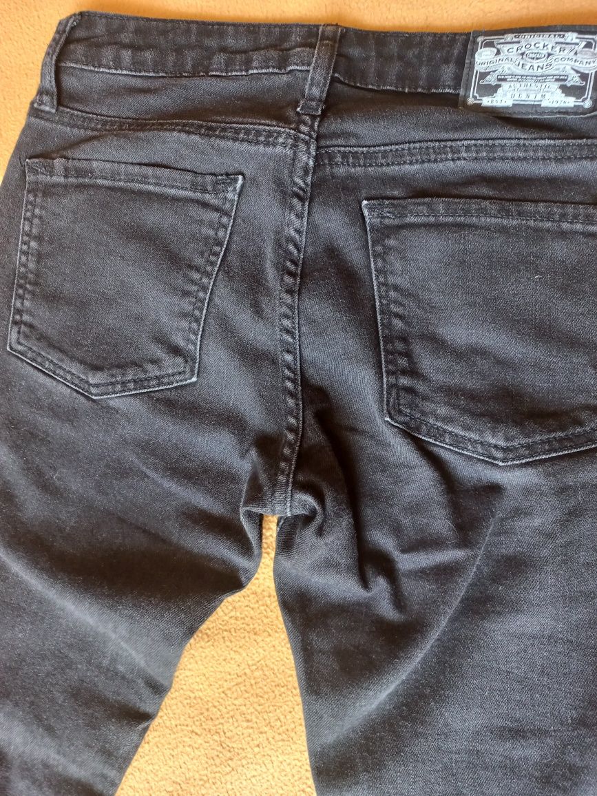Spodnie jeansy CROCKER czarne 27/32