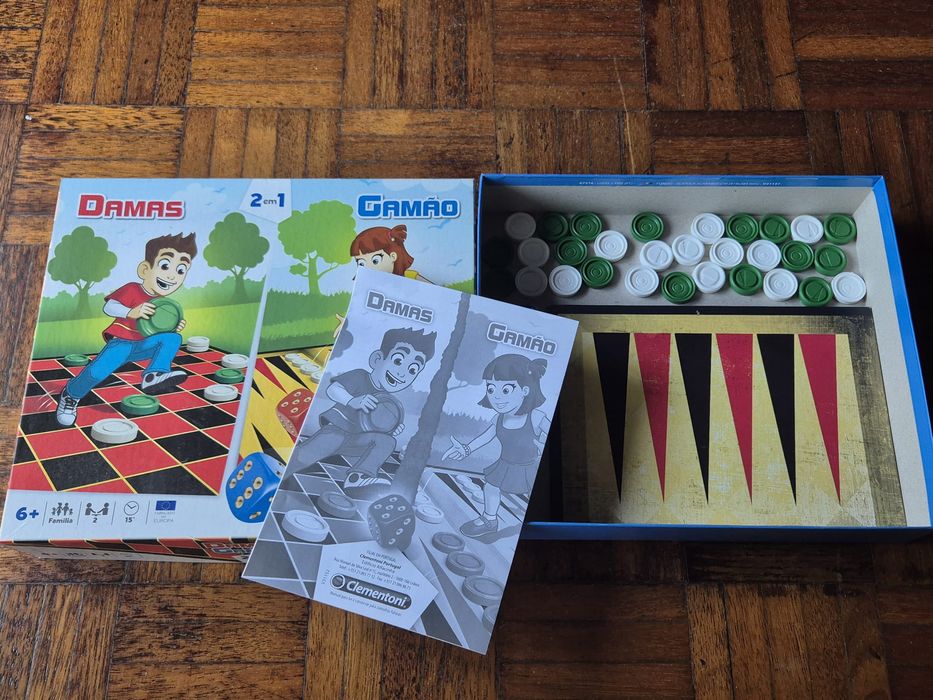 2 em 1 - Damas e Gamão