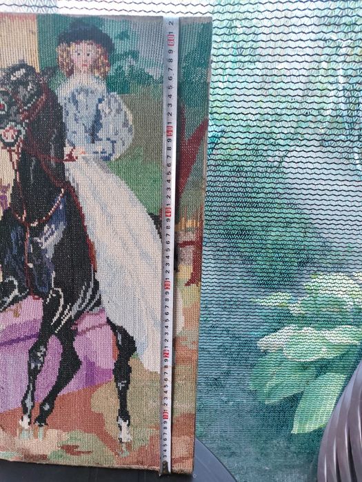 Картина вышыванка всадница