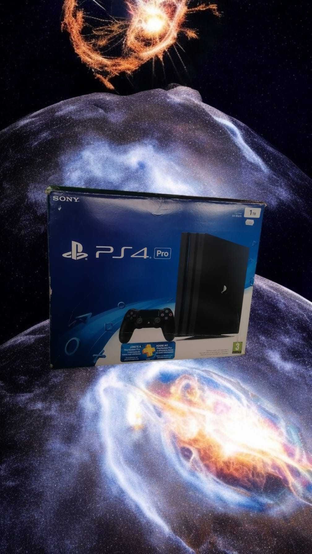 PS4 Pro com caixa