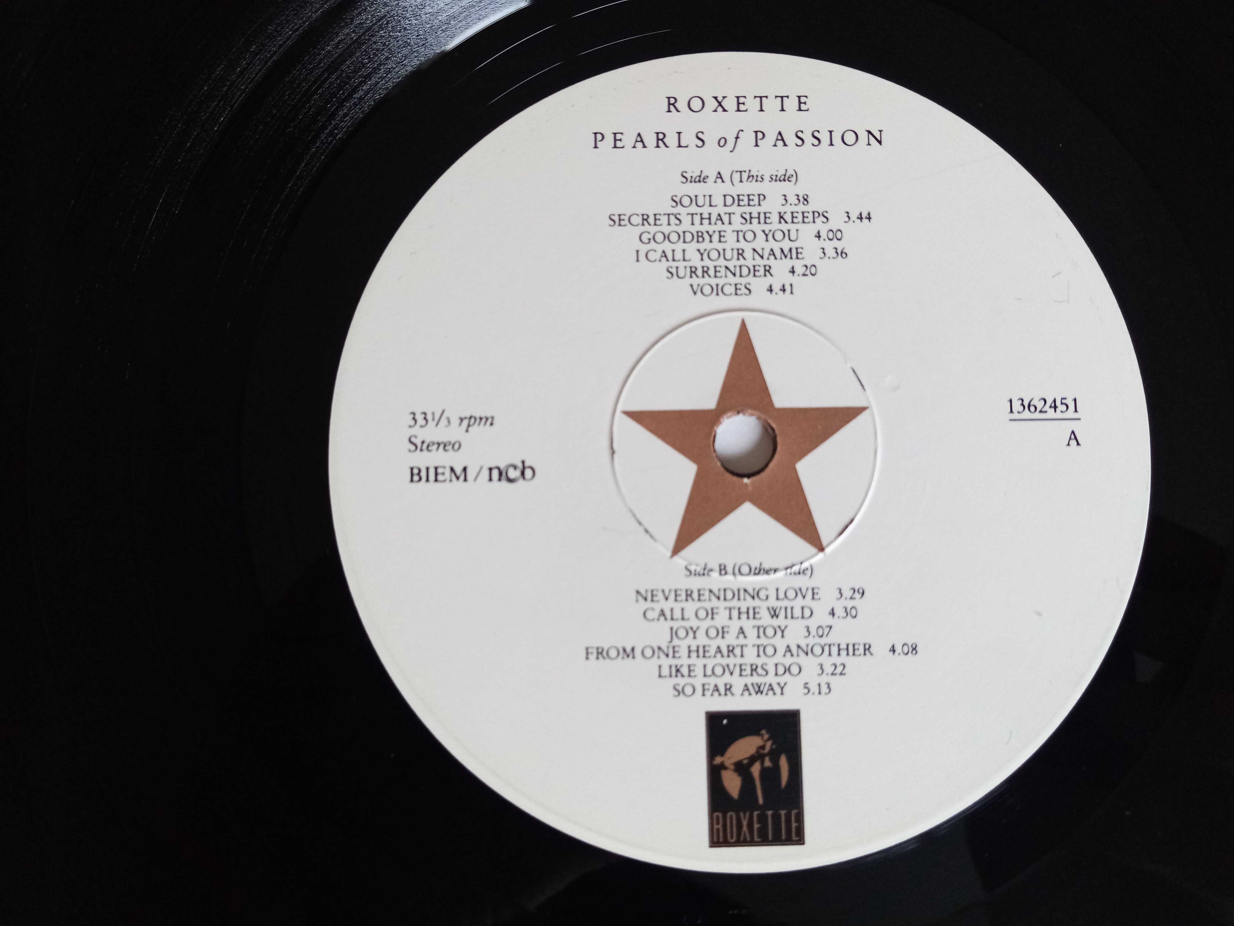 Roxette  Pearls Of Passion  LP WINYL