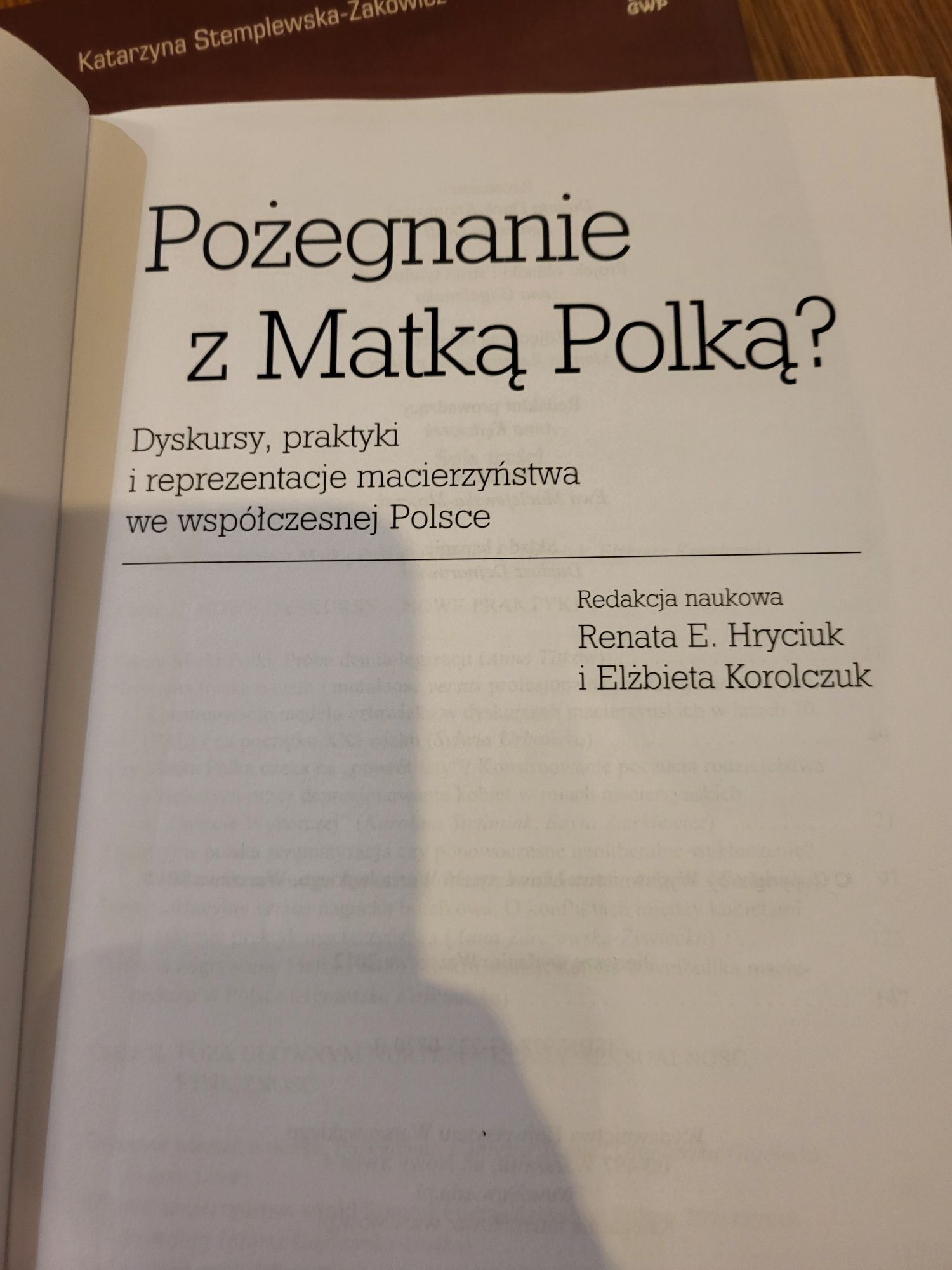 Książka Pożegnanie z Matką Polką?