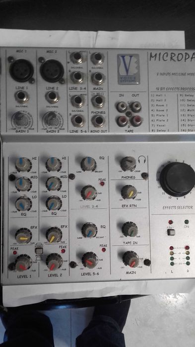 mesa de msitura micropad voice systems