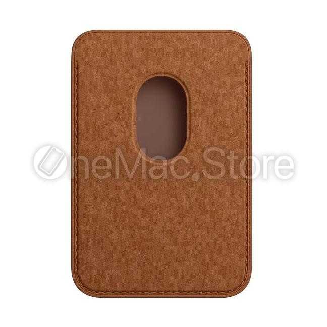 Чохол Apple Leather Wallet with MagSafe для Iphone (коричневий/чорний)