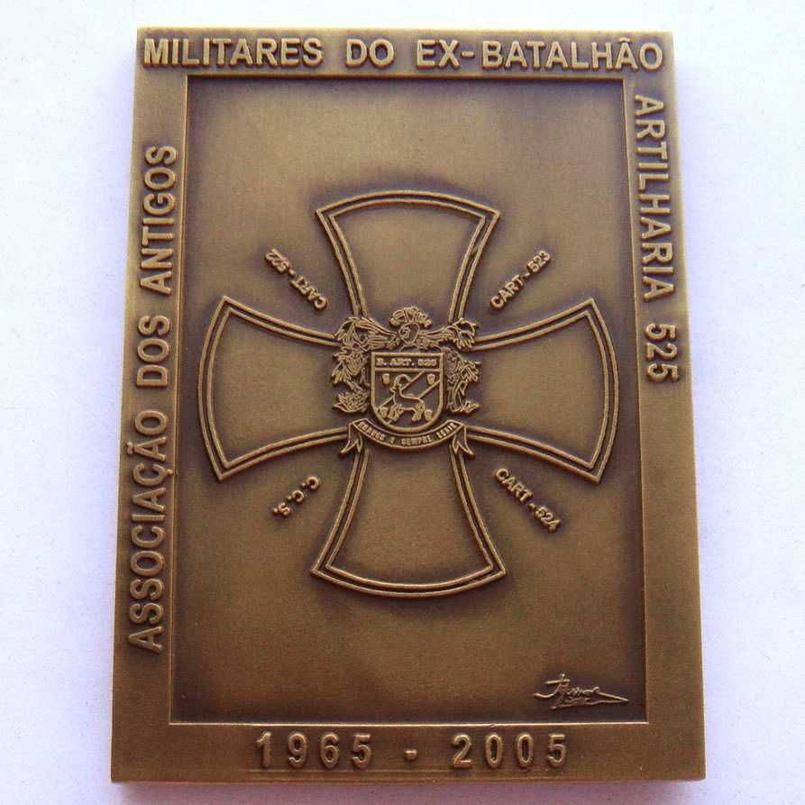 Medalha em Bronze Angola Antigos Militares Ex-Batalhão Artilharia 525