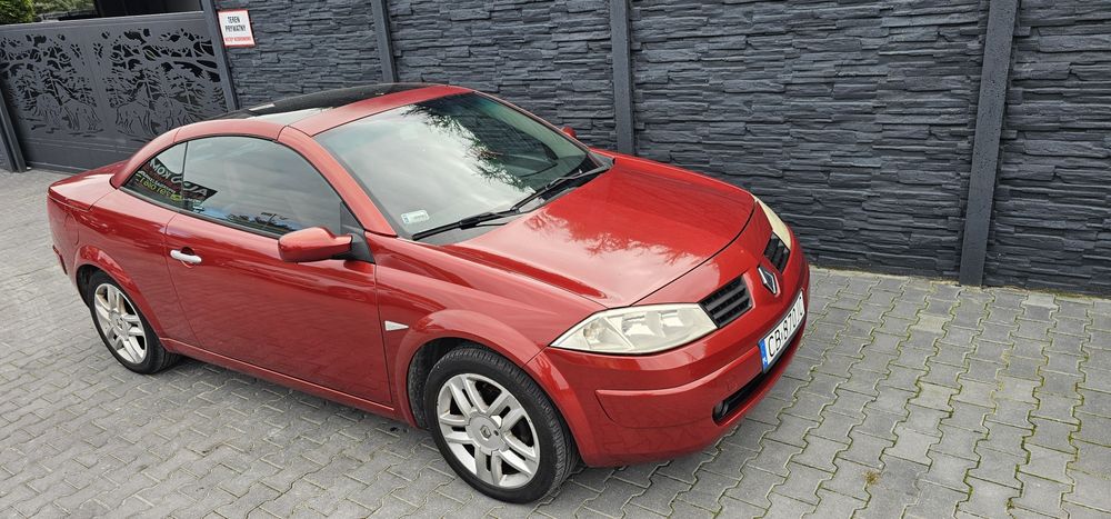 Renault Megane Cabriolet 2005r 2.0Turbo 163km GAZ 160TKM Skóry