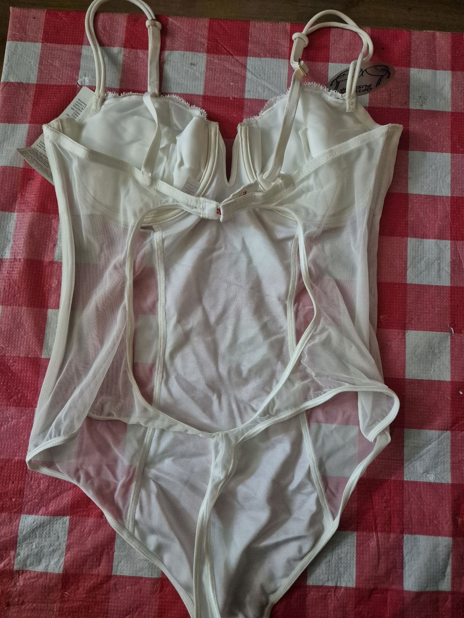 Biały gorset Triumph 85B push up nowy