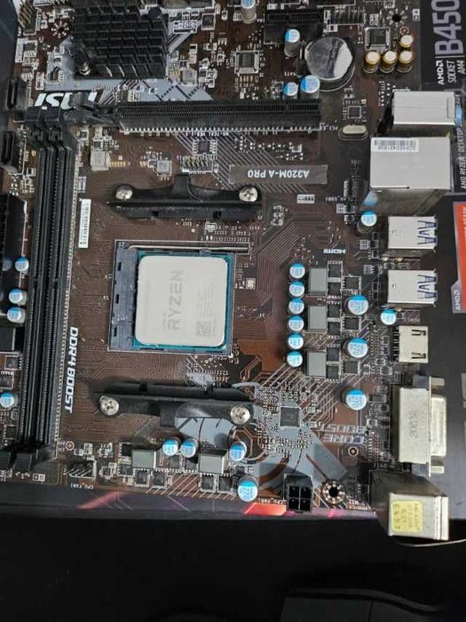 MSI A320M-A PRO + Ryzen 3400g