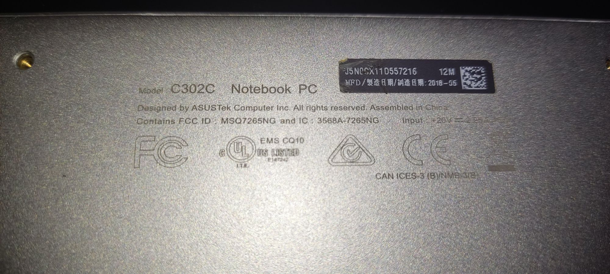 Asus Chromebook c302c