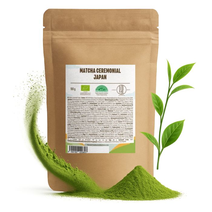 Organiczna bio Matcha Ceremonialna z Japonii 100g