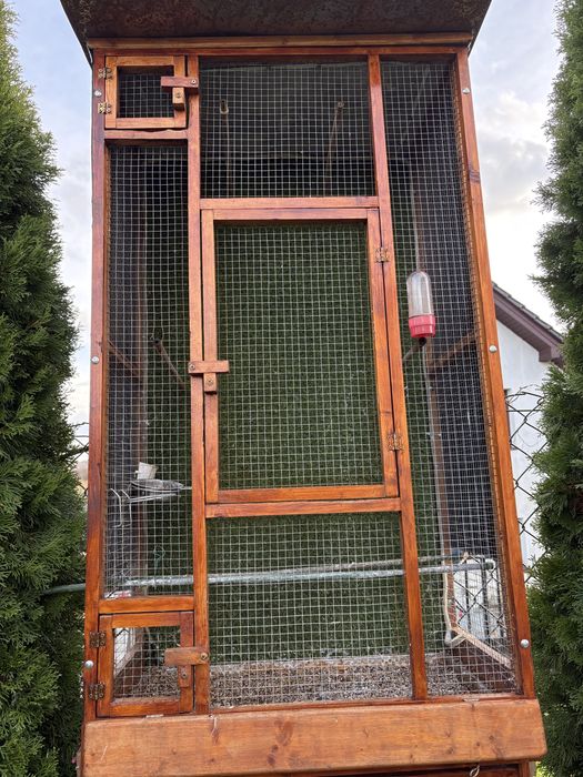 Woliera klatka dla ptaków, kanarków, papug z Led.