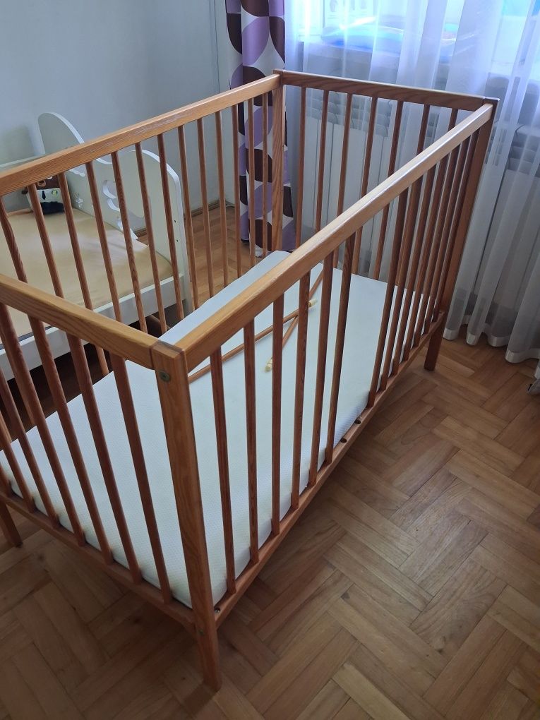 Łóżeczko dziecięce drewniane drewex