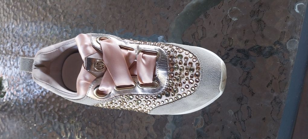 Sneakersy Liu jo rose , złote running candicr roz 36