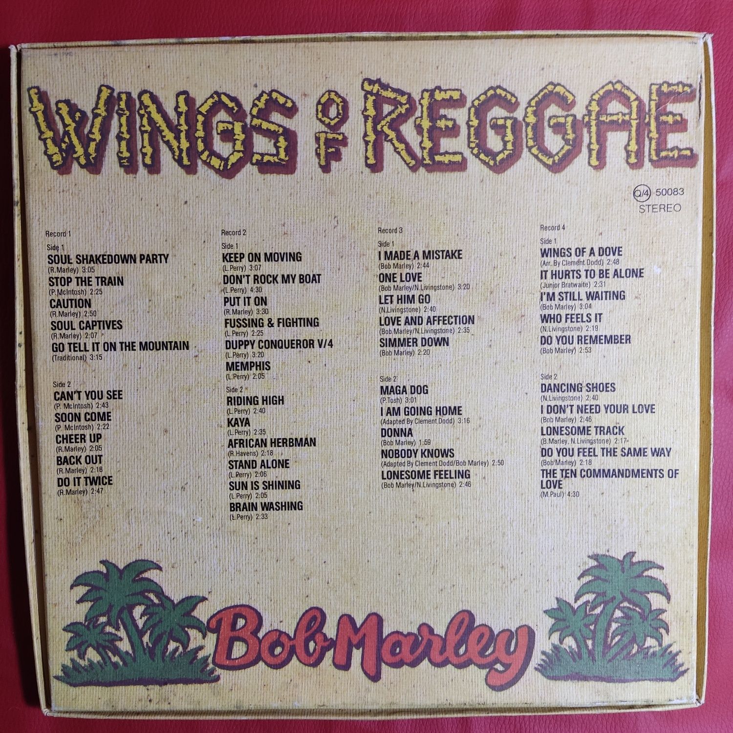 Bob Marley & The Wailers - Wings of reggae.Box 4LP.Вінілові платівки.