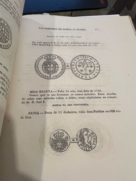 Memória das Moedas Correntes em Portugal dos Romanos a 1856