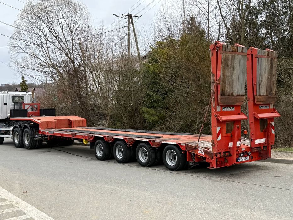 Goldhofer Naczepa Niskopodłogowa Goldhofer * 4 Osie * Bardzo Dobry Stan *Niskopodwozie