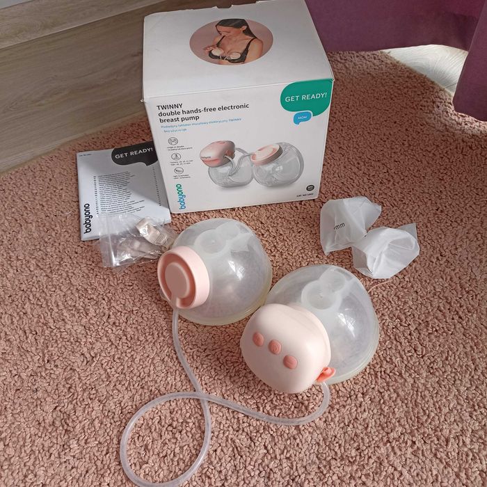 Подвійний акумуляторний молоковідсмоктувач  (Вільні руки) BabyOno