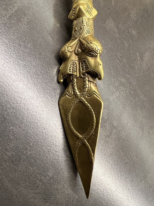 Пхурба, Ваджра, Кила, Дорже, Пурба, тибетский ритуальный нож - 35 см
