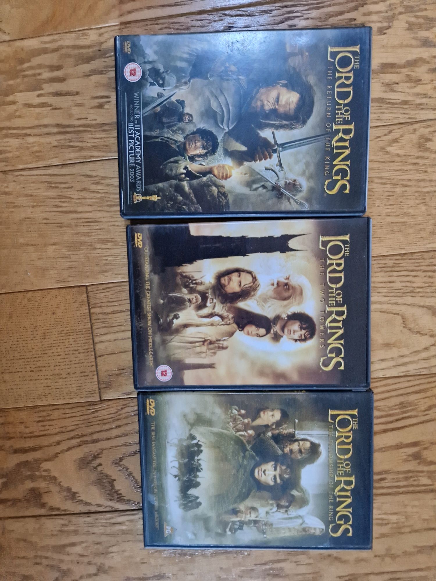 The Lord of the Rings DVD trylogia po angielsku