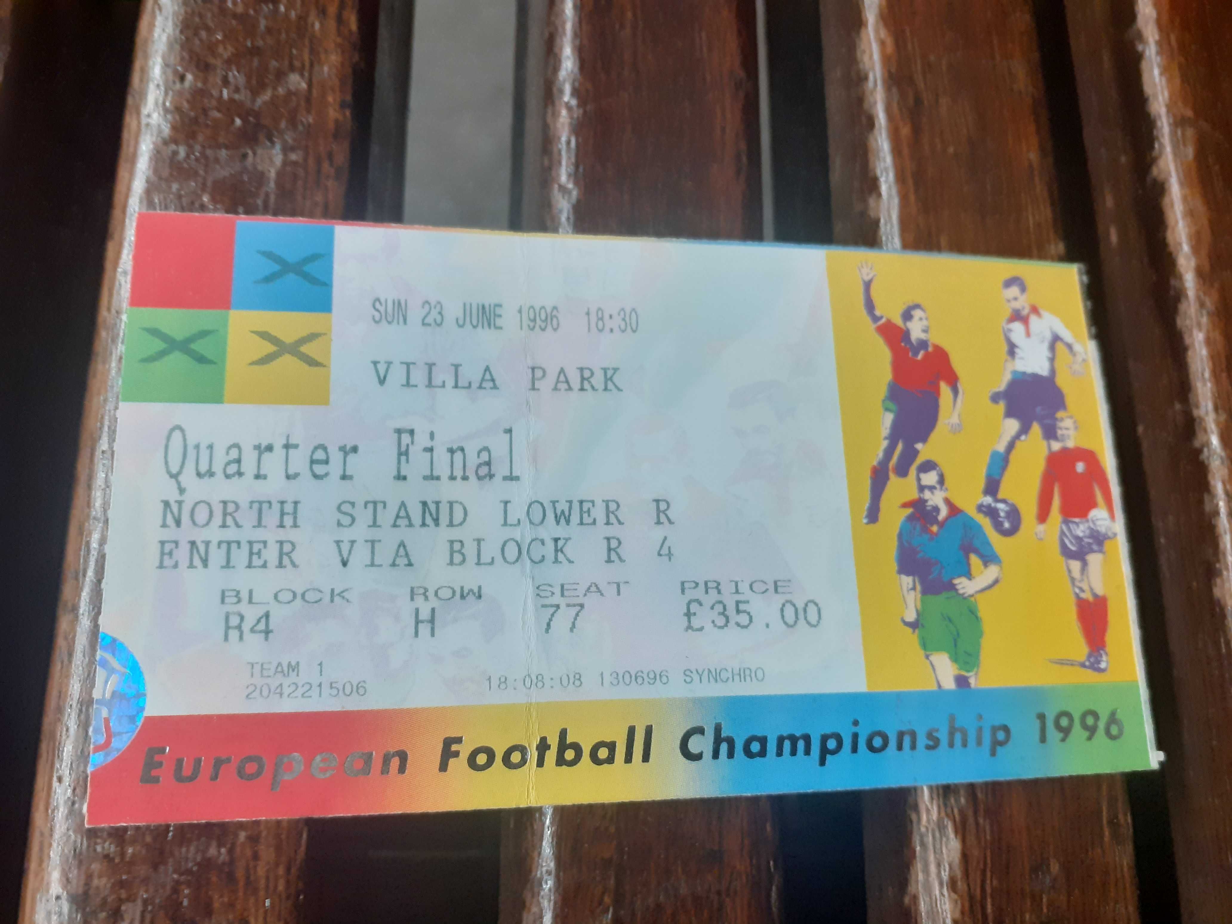 Bilhetes Euro 96 / Euro 2008