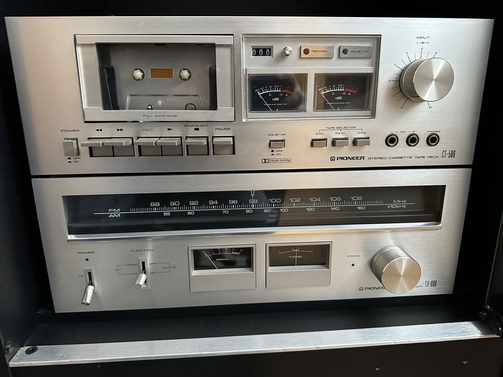 Pioneer tx 606 i ct 506 zestaw vintage super stan instrukcja