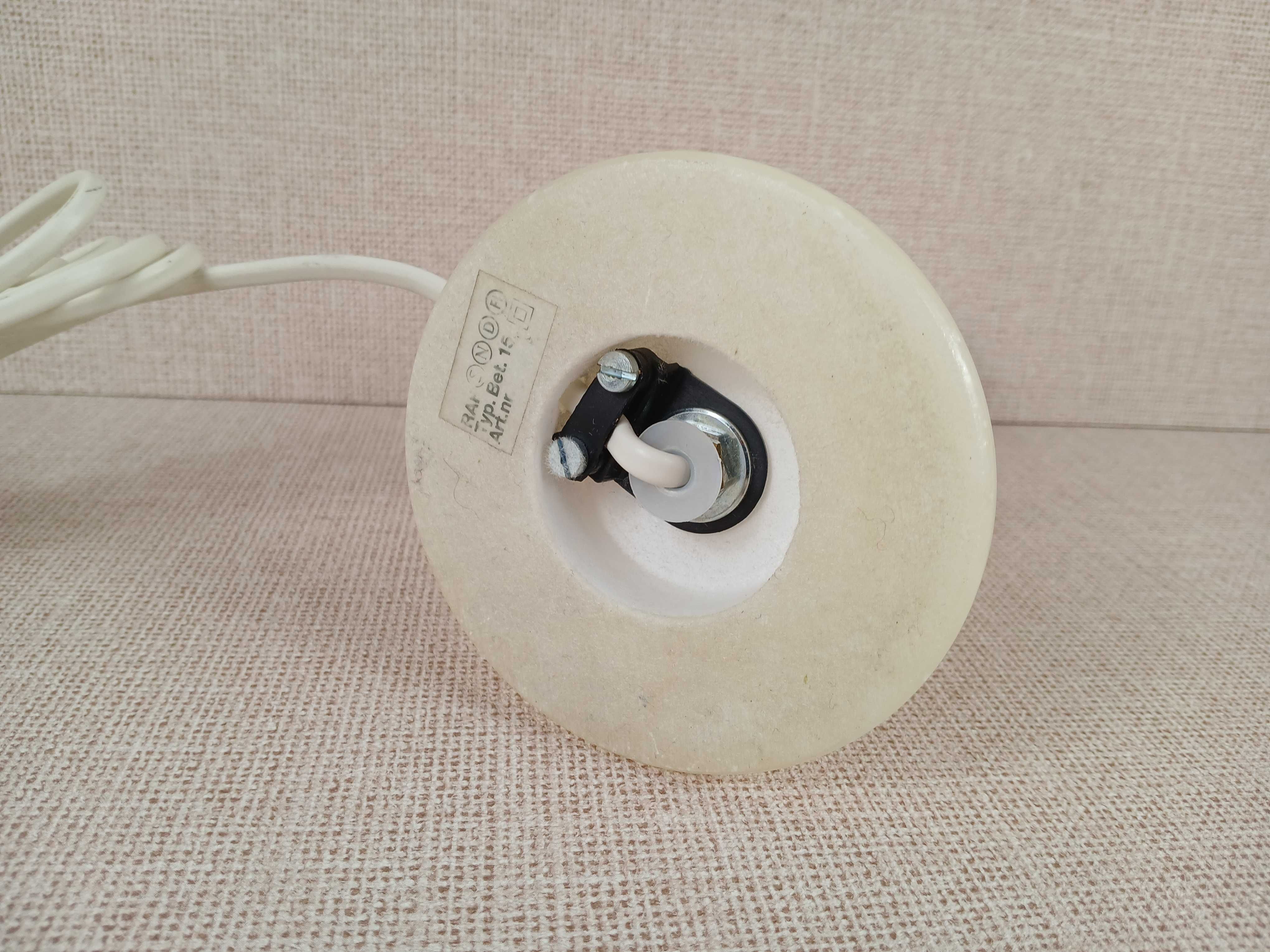 Lampka stołowa kamienna Biały onyks Lampka nocna Złocenia 22,5 cm