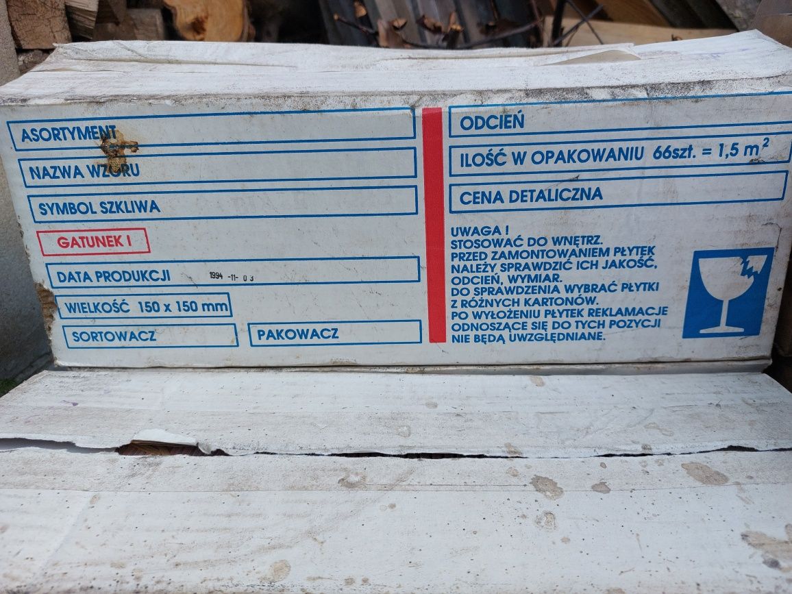 Płytki kuchenne/łazienkowe PRL
