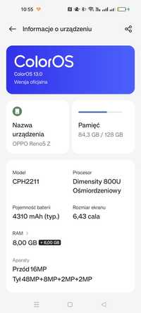 OPPO Reno5 Z telefon