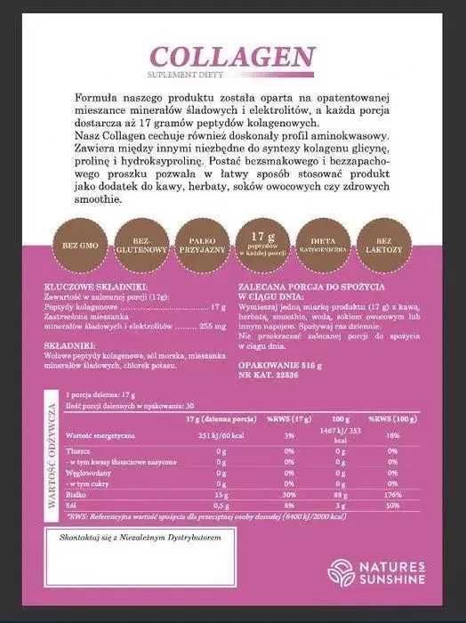 4-PAK Collagen (Kolagen 516g) od Nature's Sunshine