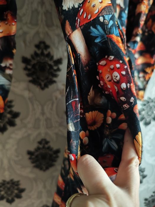 Sukienka grzyby xl jesień jesieniara ciepła