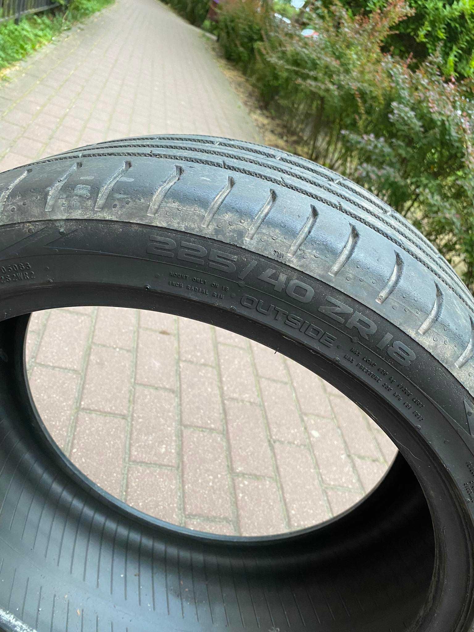 opony letnie nokian powerproof 225 / 40 r18 używane