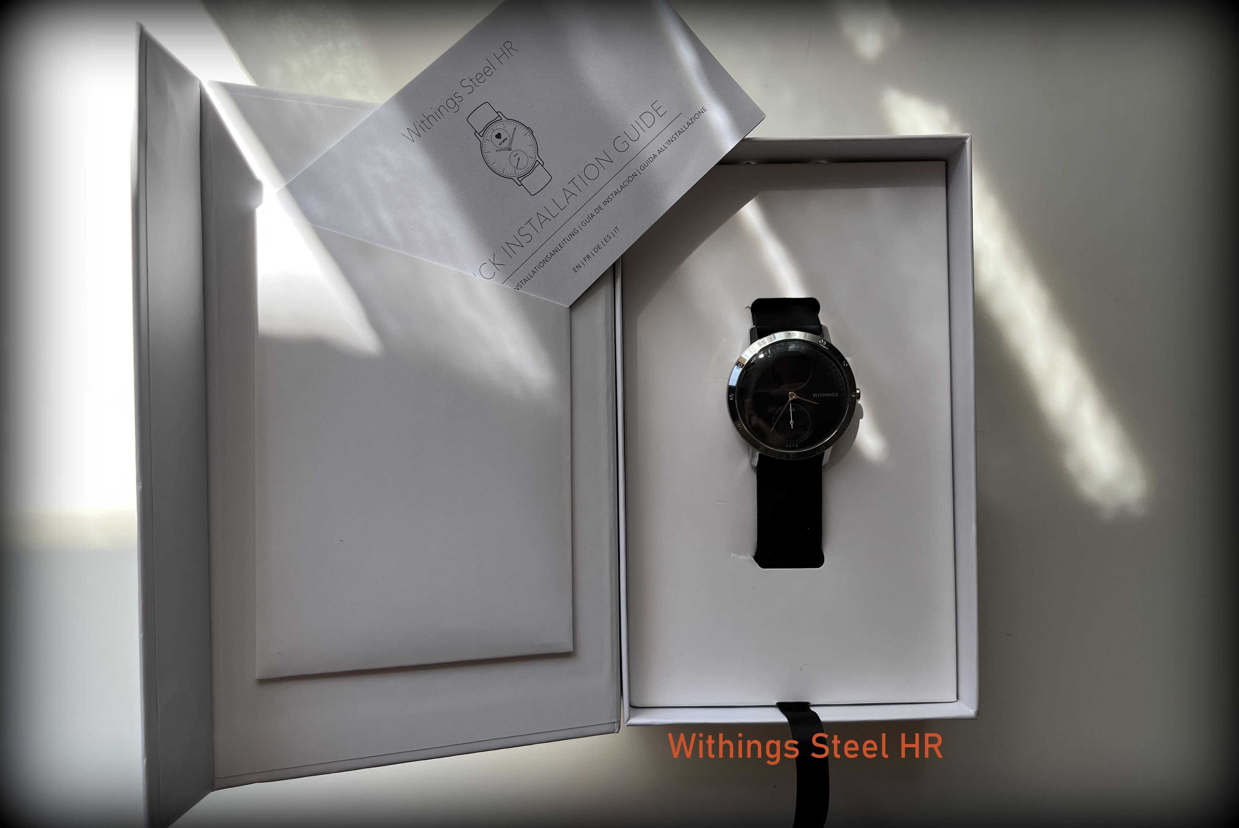 Smartwatch Withings Steel HR czarny 40mm JAK NOWY