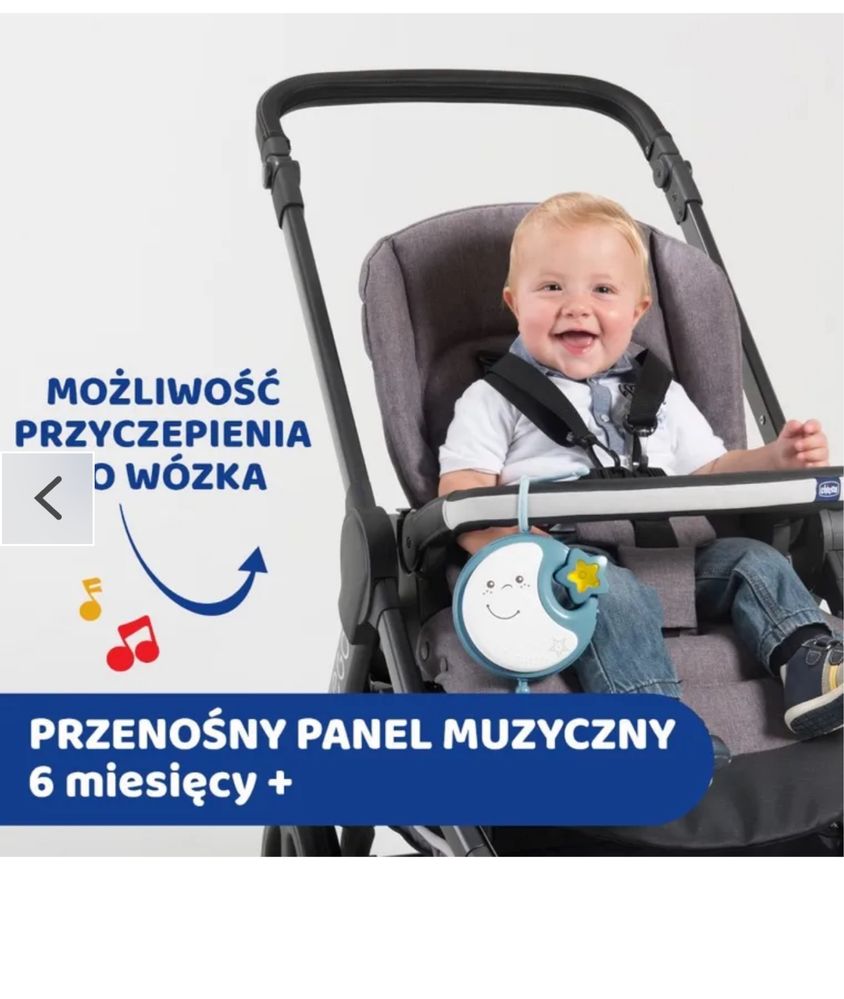 Karuzela CHICCO Next2Dreams z białym szymem i muzyką klasyczną