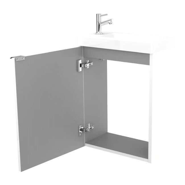 Szafka pod umywalkę GoodHome Imandra wisząca 44 cm biała