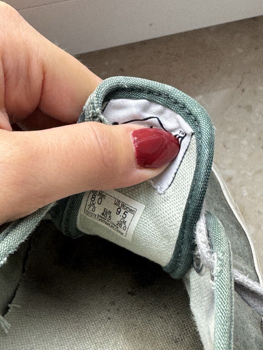 Męskie buty Vans zielone do odnowienia